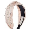 Hot Gregory Ladner Turban Headband With Pearl And Crystal Gregory Ladner Wholesale Blush