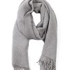 New Gregory Ladner Pleated Scarf Gregory Ladner Wholesale Light Grey