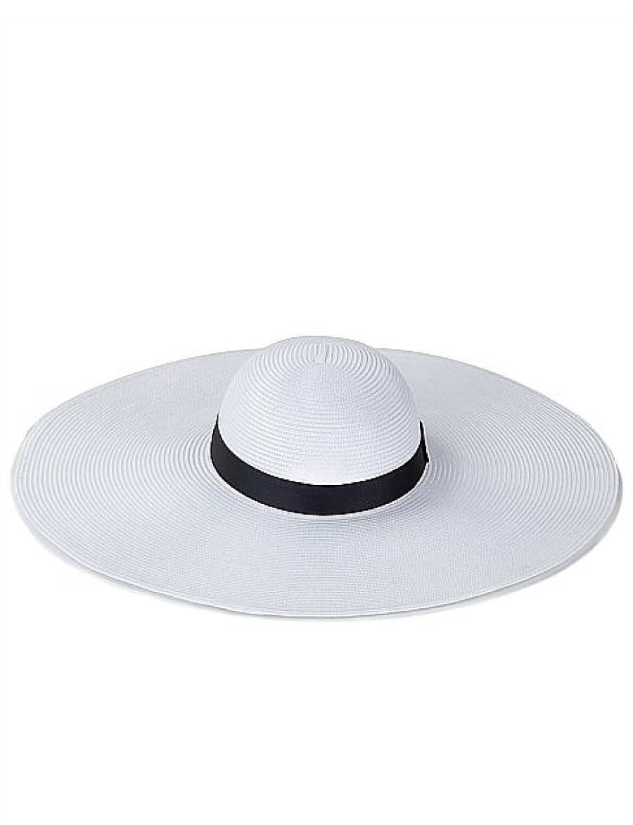 Online Gregory Ladner Wide Brim Pp Hat Gregory Ladner Promotions White/Black