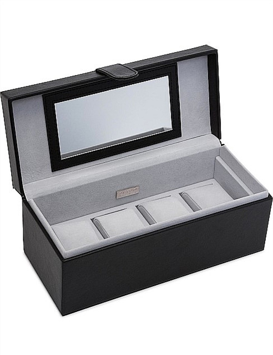 Best Gregory Ladner 4 Watch Box Gregory Ladner Cheap Black