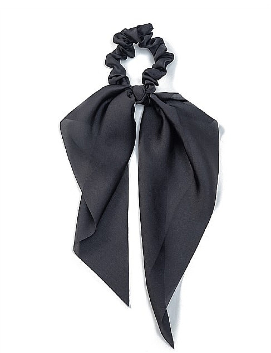 Clearance Gregory Ladner Plain Scrunchie With Tie Gregory Ladner Wholesale Black