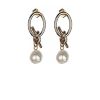 Online Gregory Ladner Knot Detail Pearl Drop Earrings Gregory Ladner Cheap Gold