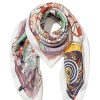 Best Gregory Ladner Printed Kerchief Gregory Ladner Cheap Ivory/Lilac