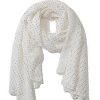 Online Gregory Ladner Pleated Scarf With Foil Spot Gregory Ladner Cheap White/Gold