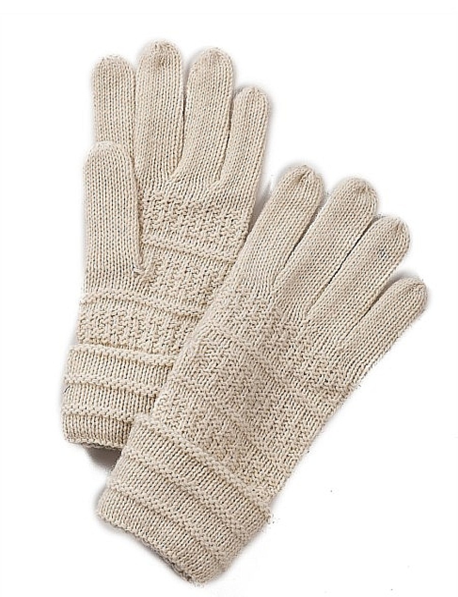 Online Gregory Ladner Cable Knit Glove Gregory Ladner Discount White