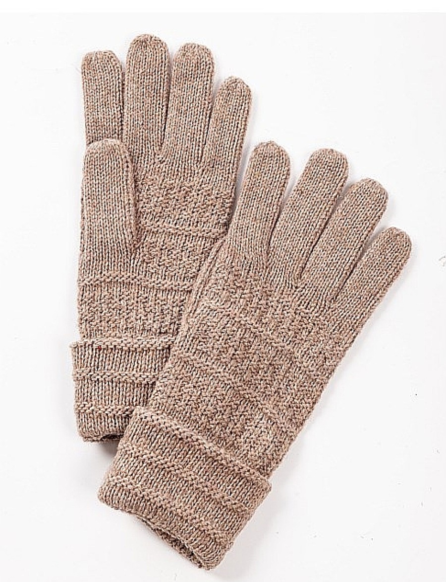 Hot Gregory Ladner Cable Knit Glove Gregory Ladner Cheap Taupe