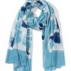 Best Gregory Ladner Watercolour Brick Print Scarf Gregory Ladner Wholesale Blues