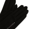 Wholesale Gregory Ladner Wool Glove With Leather Trim/Button Gregory Ladner Cheap Black