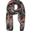 Hot Gregory Ladner Snake Print Kerchief With Border Gregory Ladner Cheap Tan