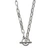 Clearance Gregory Ladner Chain With Fob Closure Necklace Gregory Ladner Wholesale Rhodium