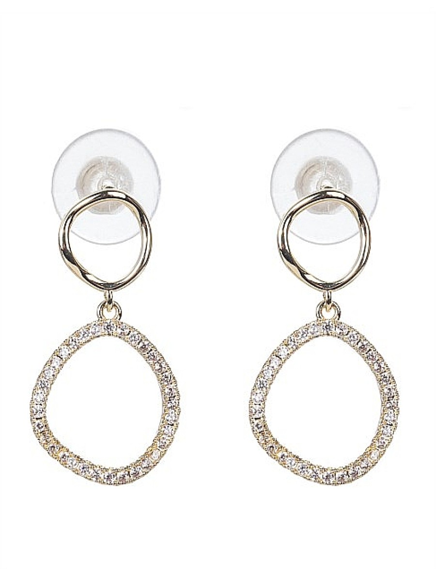 Best Gregory Ladner Drop Cz Earring Gregory Ladner Limited Edition Gold