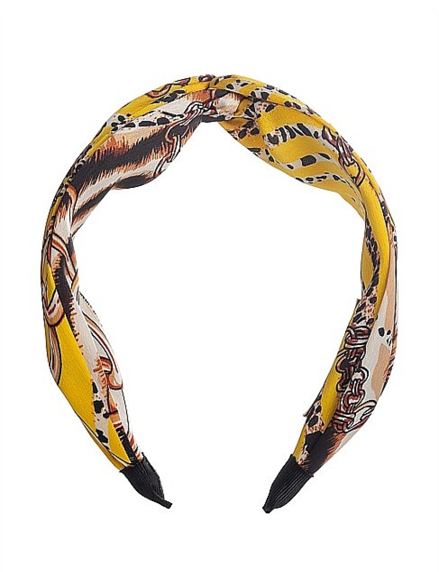 Wholesale Gregory Ladner Animal/Links Turban Gregory Ladner Cheap Yellow