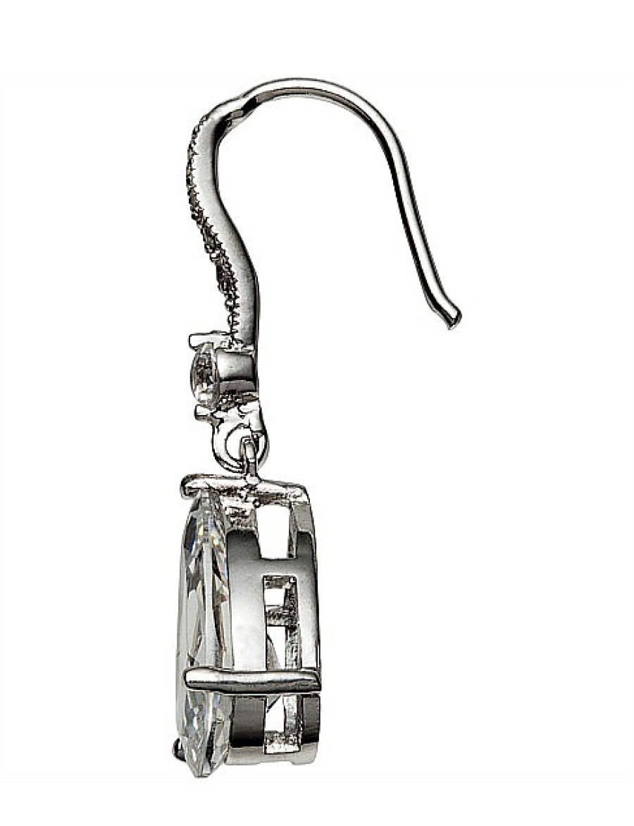 Wholesale Gregory Ladner Cubic Zirconia Teardrop Hook Gregory Ladner Limited Edition Silver