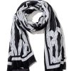 Hot Gregory Ladner Rope Print Scarf Gregory Ladner Wholesale Black/White