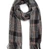 New Gregory Ladner Tartan Scarf Gregory Ladner Cheap Black/Ivory/Camel