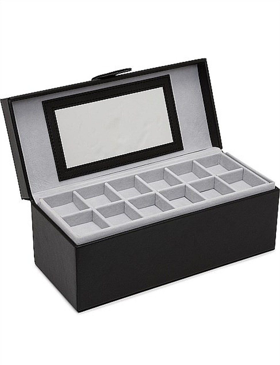 Best Gregory Ladner 4 Watch Box Gregory Ladner Cheap Black