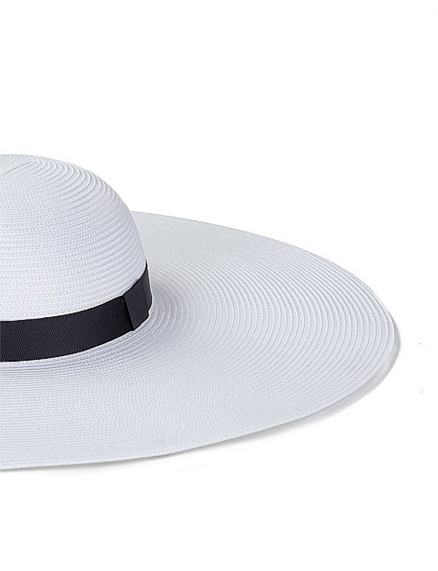 Online Gregory Ladner Wide Brim Pp Hat Gregory Ladner Promotions White/Black