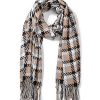 Hot Gregory Ladner Check Herringbone Scarf Gregory Ladner Wholesale Camel/Grey/Black