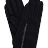 Online Gregory Ladner Wool Glove With Leather Trim/Button Gregory Ladner Cheap Navy