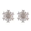 New Gregory Ladner Starburst Stud Earrings Gregory Ladner Limited Edition Rhodium