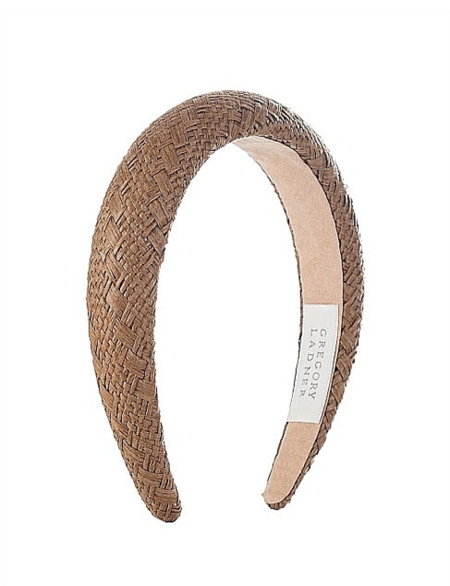 Best Gregory Ladner Woven Rounded Headband Gregory Ladner Discount Chocolate