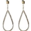 Online Gregory Ladner Teardrop Drop Earring With Cz Gregory Ladner Discount Gold