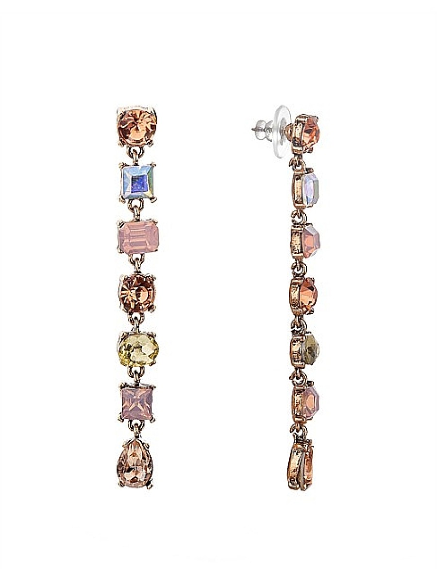 Hot Gregory Ladner Multi Stone Drop Earrings Gregory Ladner Limited Edition Champagne