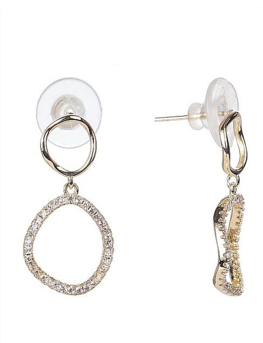 Best Gregory Ladner Drop Cz Earring Gregory Ladner Limited Edition Gold