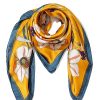 Hot Gregory Ladner Botanical Print Kerchief Gregory Ladner Cheap Mustard