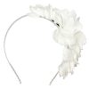 Best Gregory Ladner Half Floral Garland On Headband Gregory Ladner Discount White