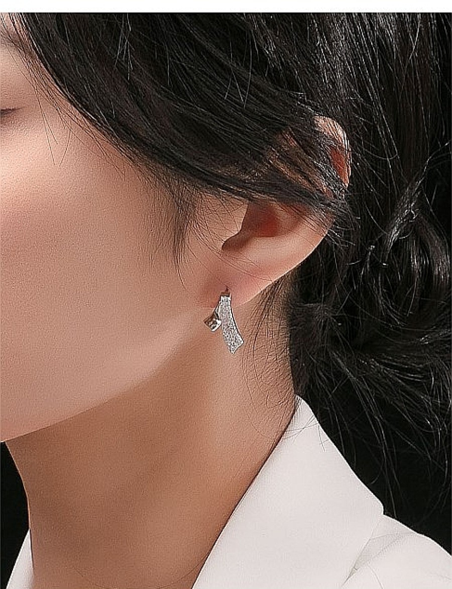 Best Gregory Ladner Ribboncz Detail Earrings Gregory Ladner Promotions Rhodium