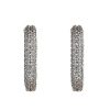 Wholesale Gregory Ladner Cz Huggie Earrings Gregory Ladner Discount Rhodium