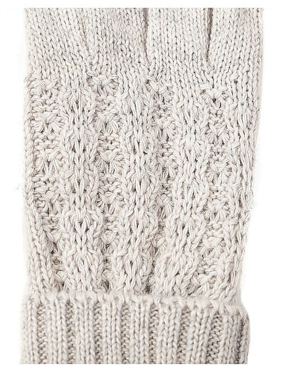 Clearance Gregory Ladner Cable Knit Glove Gregory Ladner Promotions Grey