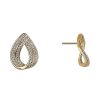 Online Gregory Ladner Cz Open Hoop Stud Earrings Gregory Ladner Cheap Gold