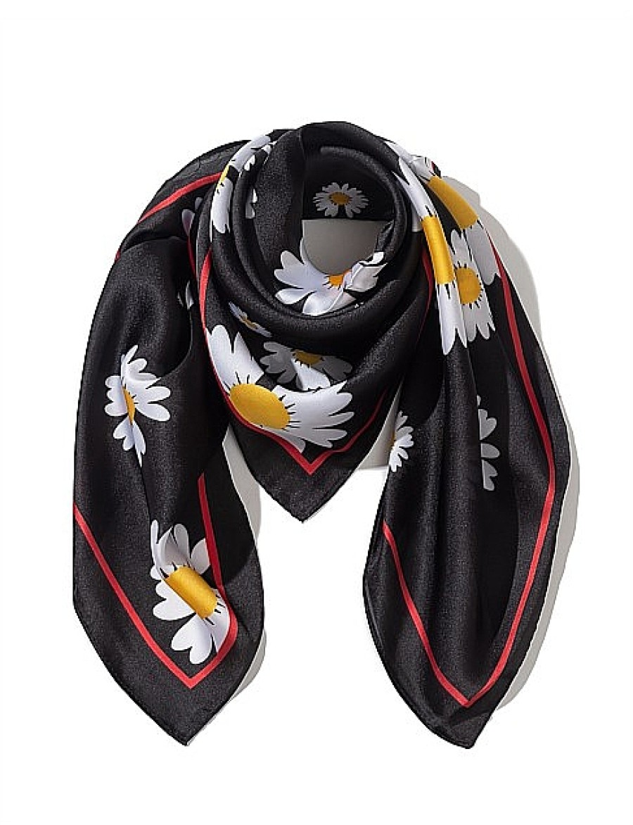 Best Gregory Ladner Daisy Print Kerchief Gregory Ladner Limited Edition Black