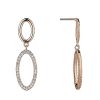 Best Gregory Ladner Double Oval Drop With Cz Earrings Gregory Ladner Cheap Rose Gold