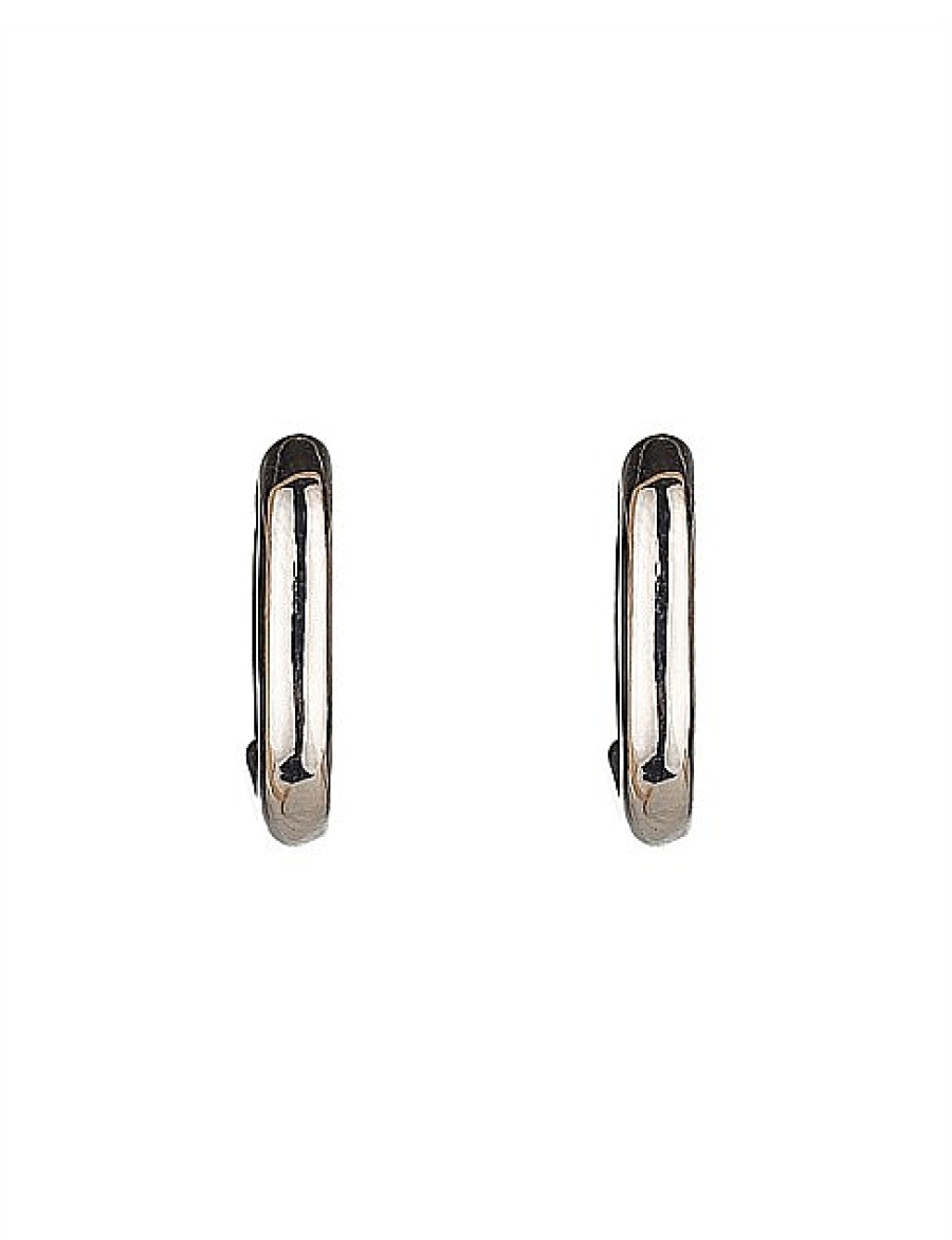 Best Gregory Ladner Mini Huggie Hoop Earrings Gregory Ladner Limited Edition Rhodium