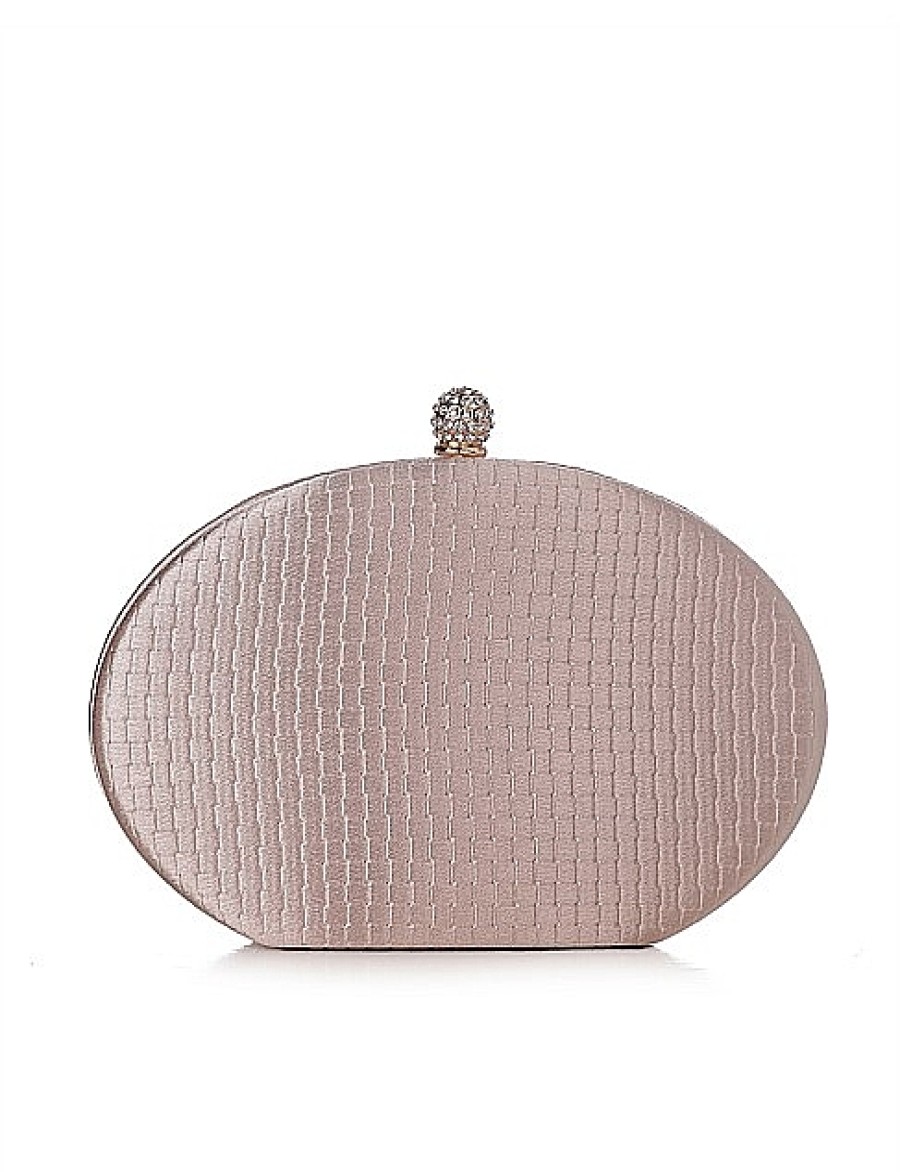 Best Gregory Ladner Oval Clutch Bag Gregory Ladner Cheap Champagne