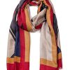 Online Gregory Ladner Abstract Border Scarf Gregory Ladner Limited Edition Red