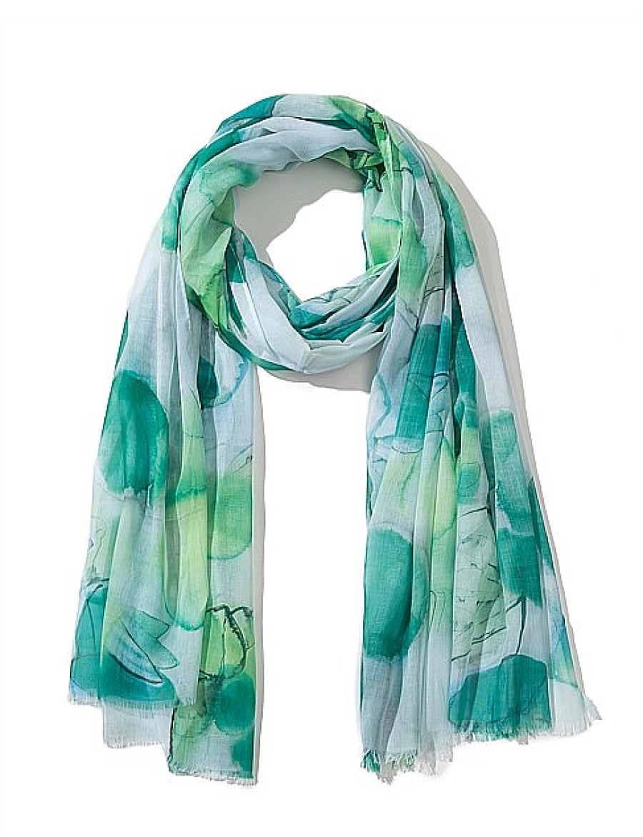 Best Gregory Ladner Petals Scarf Gregory Ladner Wholesale Green