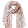 New Gregory Ladner Animal Print Scarf Gregory Ladner Cheap Pink