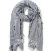 New Gregory Ladner Linen Look Scarf With Stripes Gregory Ladner Wholesale Denim